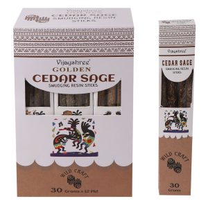 Vijayshree Golden Cedar Sage Smuding Resin Sticks