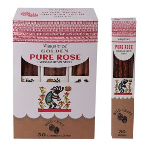 Vijayshree Golden Pure Rose Smuding Resin Sticks