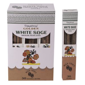 Vijayshree Golden White Sage Smuding Resin Sticks
